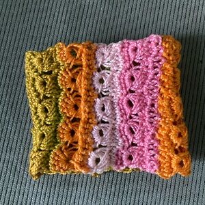Handmade Broomstick Lace Crochet Wrist Cuff